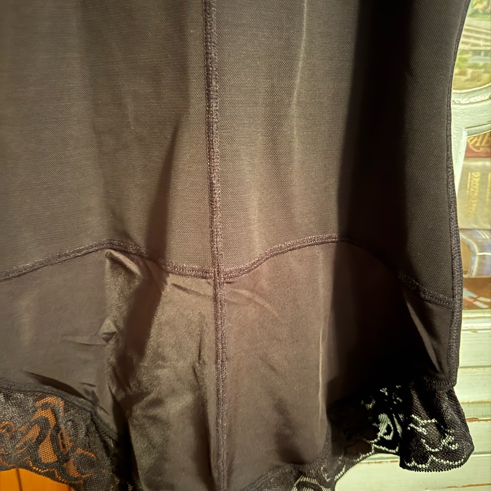 Component Ladies Size XL Black Zip-Front Bodysuit with 3 Hook Eye Durable Crotch - Picture 4 of 4
